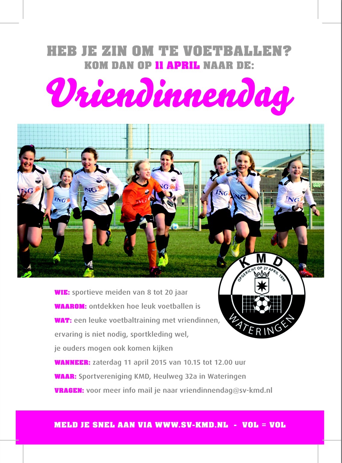 Vriendinnendag zaterdag 11 april 2015