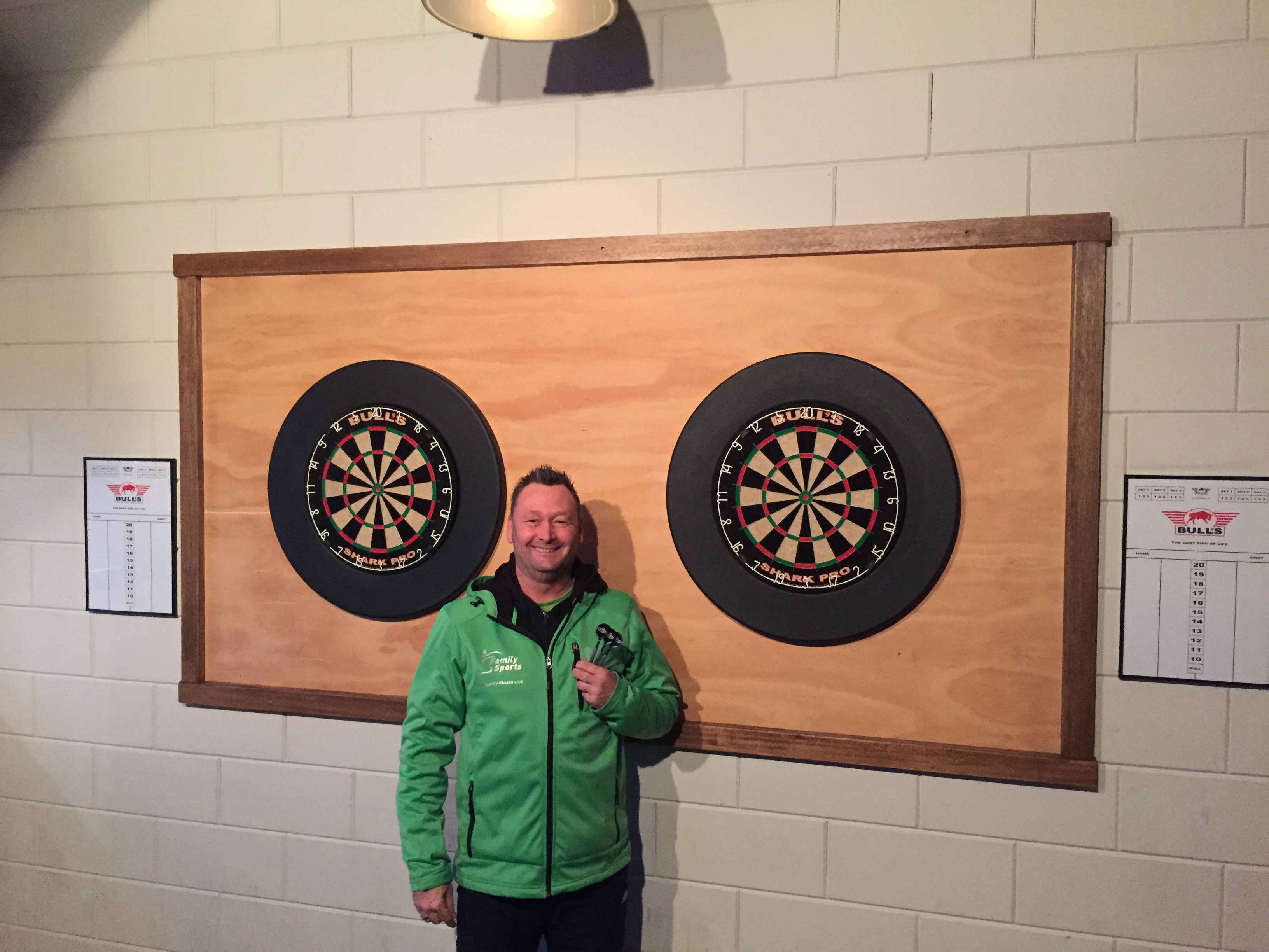 Nieuwe dartborden met dank aan Family Sports