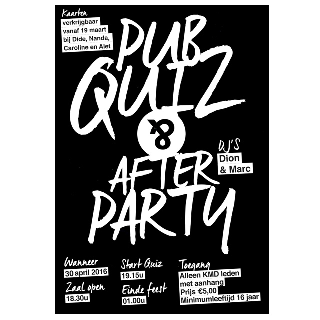 Pub Quiz en After Party