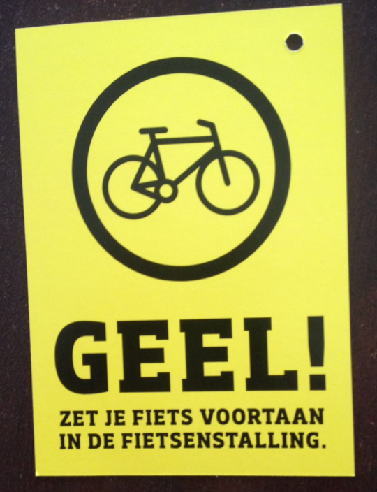 De gele FIETS kaart