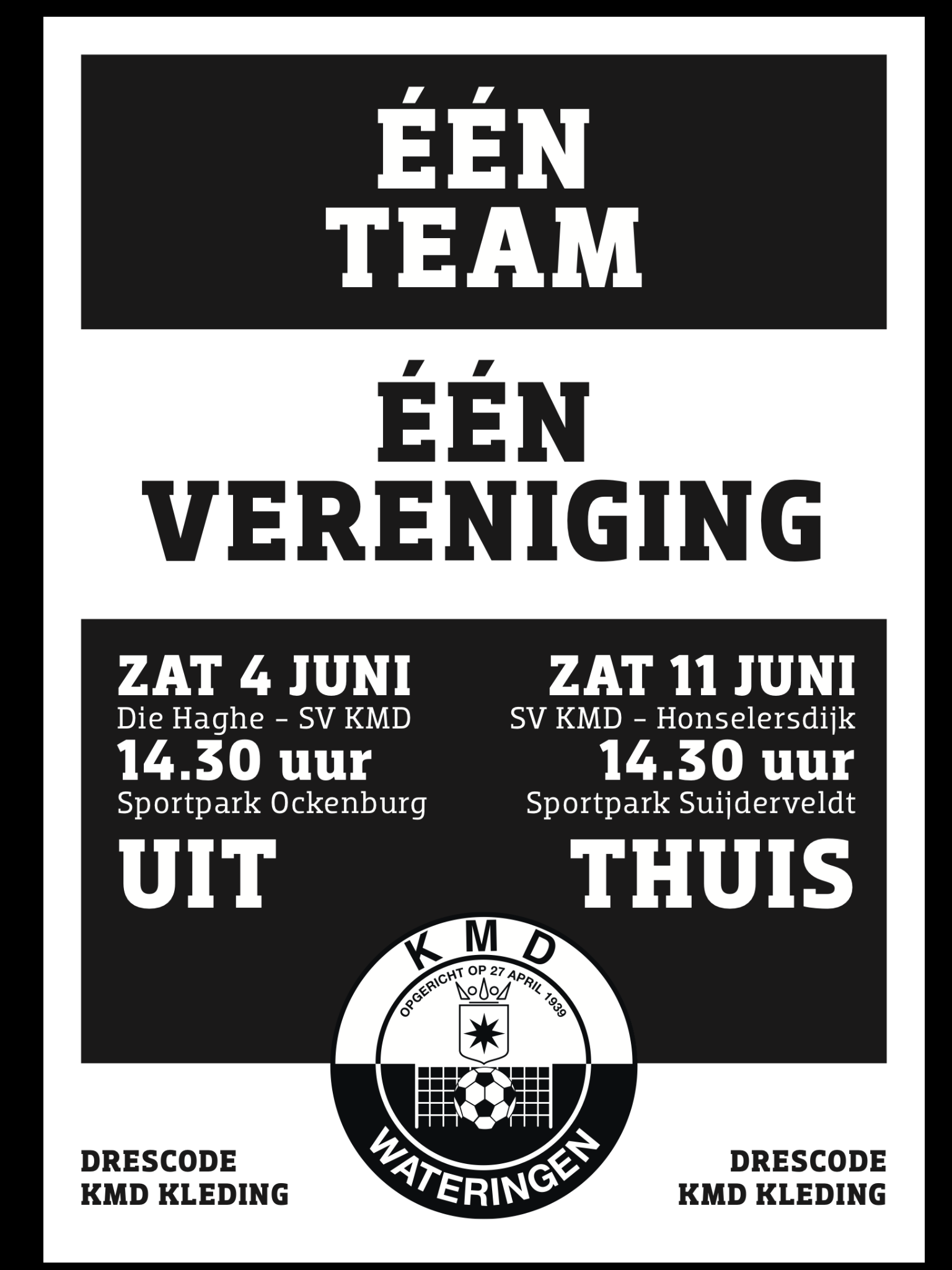 Ben jij de 12e man bij KMD1?