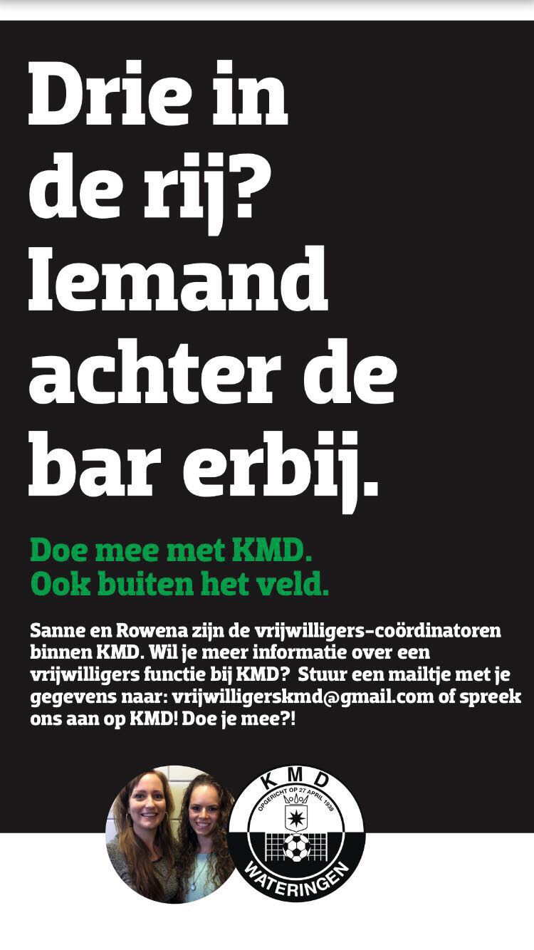 Drie in de rij? Iemand achter de bar erbij.