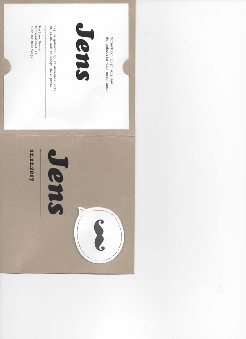 Geboorte nieuws van Jens