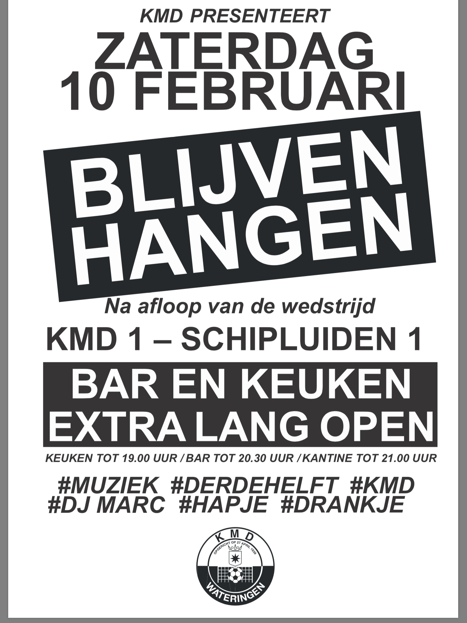 Blijven Hangen zaterdag 10 februari