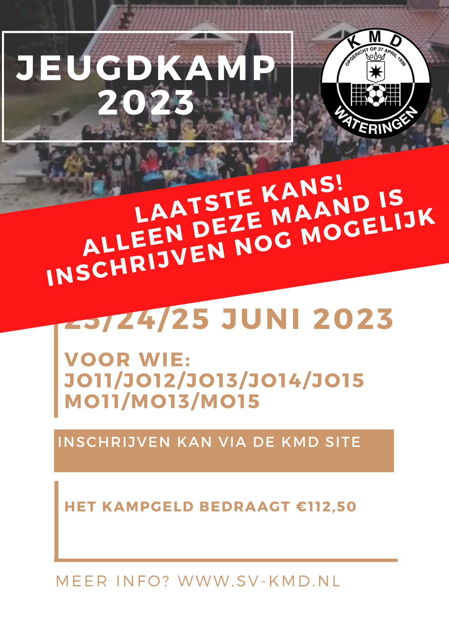 Laatste kans inschrijven jeugdkamp 2023