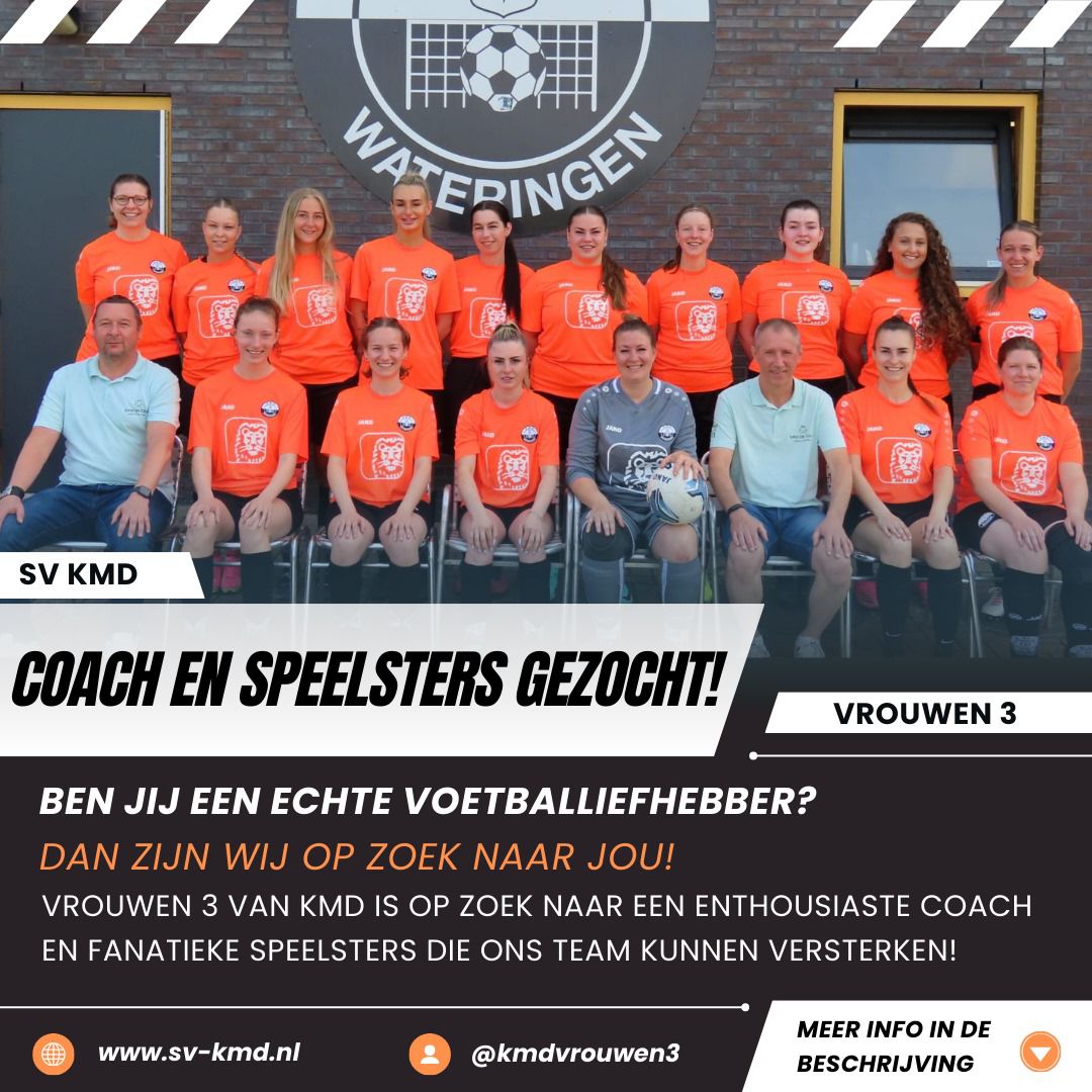 Gezocht enthousiaste coach en versterking voor vrouwen 3!