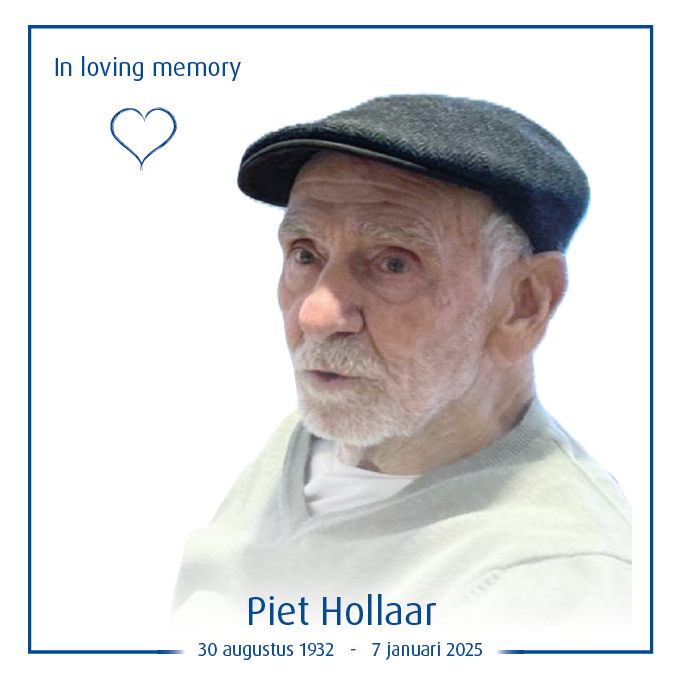 Piet Hollaar overleden