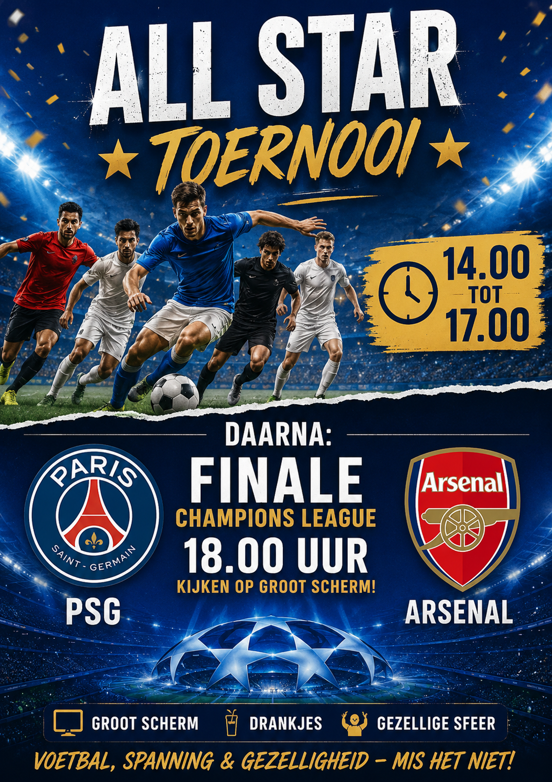 All Stars toernooi 30 mei 2026 GAAT DOOR!