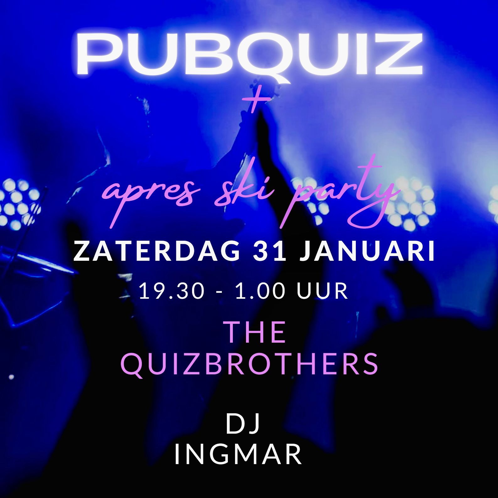 Inschrijving Pubquiz / feestavond geopend