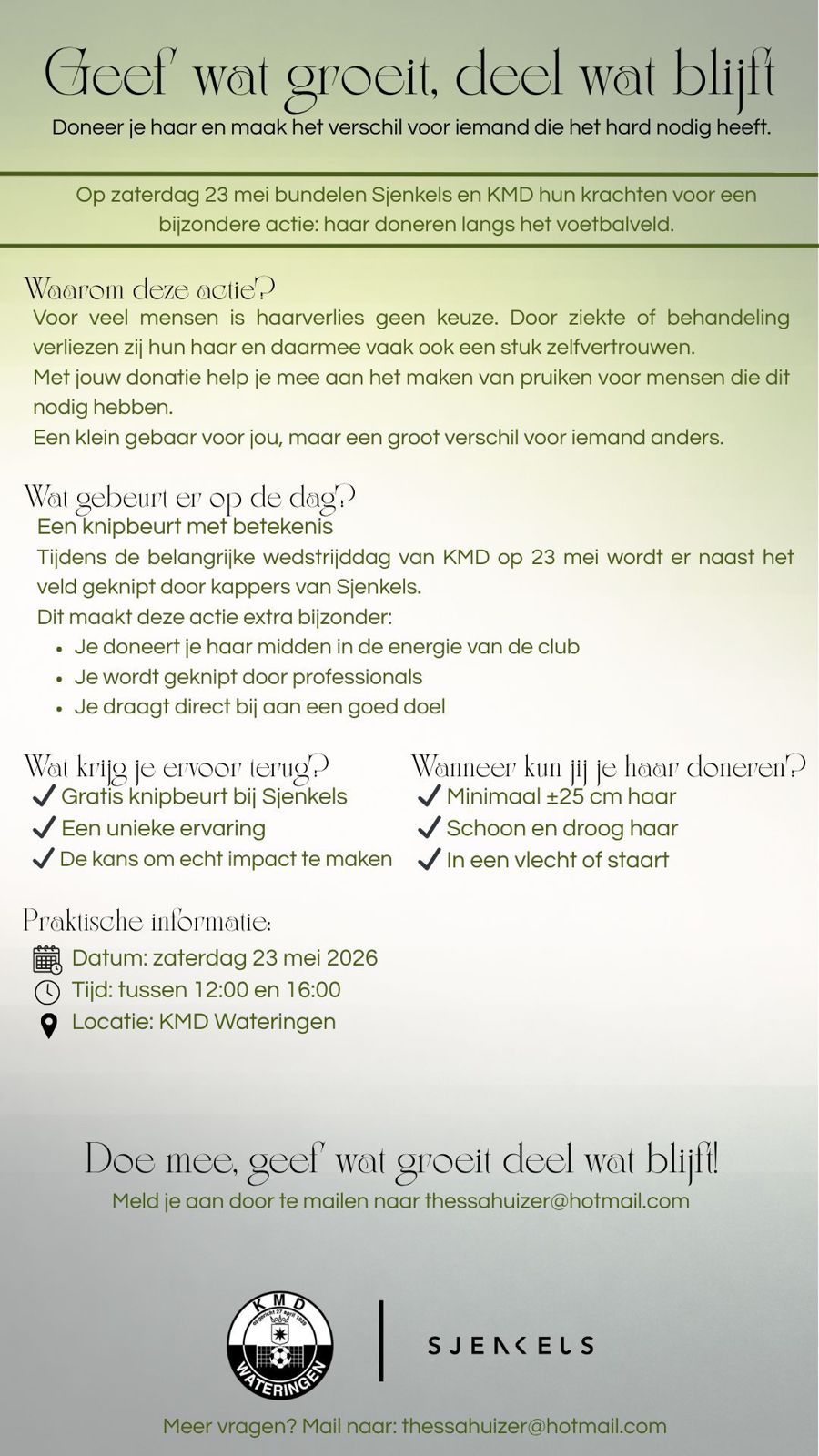 Geef wat groeit, deel wat blijft. ✂️💚