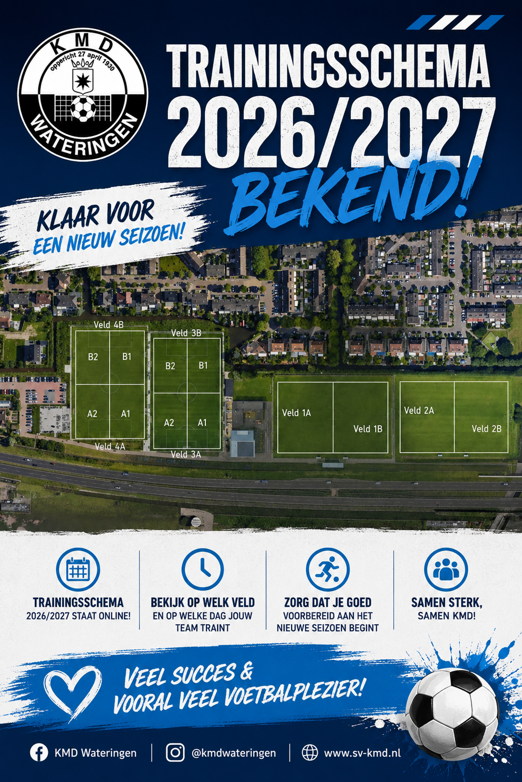Trainingsschema 2026-2027