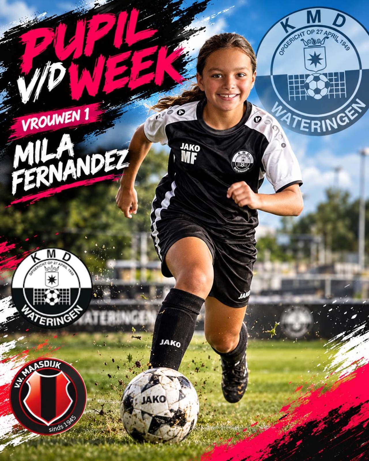 Pupil van de week  KMD VR1 - Maasdijk VR1