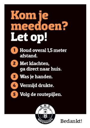 KMD&nbsp;en Corona bekijk ons beleid