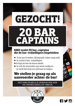Gezocht 20 bar captains
