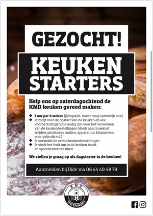 Gezocht Keukenstarters